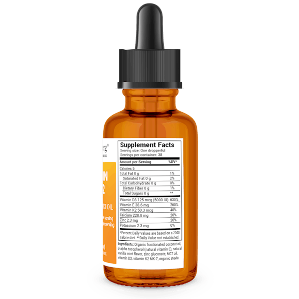 Vitamin D3 & K2 with Zinc & MCT Oil | Dr. Berg